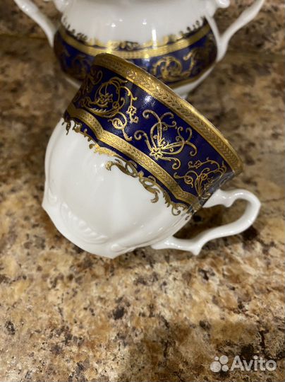 Антикварный Тет-а-тет кофейный набор