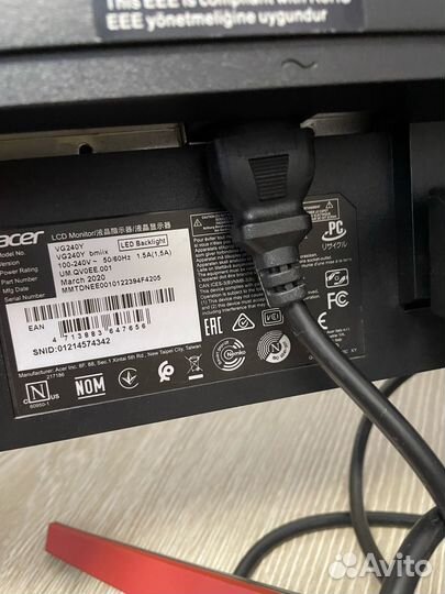 Монитор Acer Nitro VG240Y 23.8