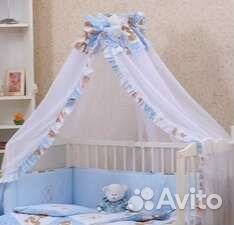 Балдахин, матрас, бортики