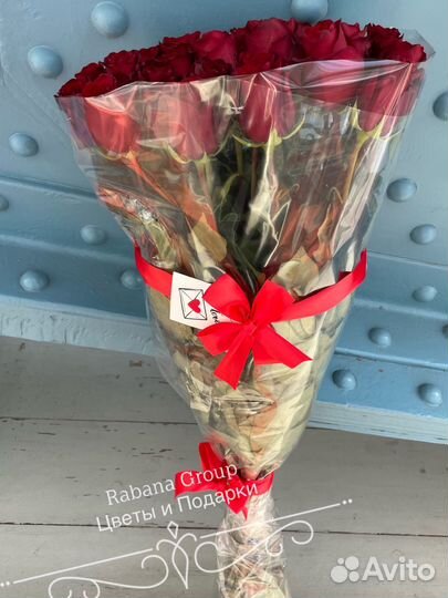 Букет гигантские розы 150 см. Круглосуточно