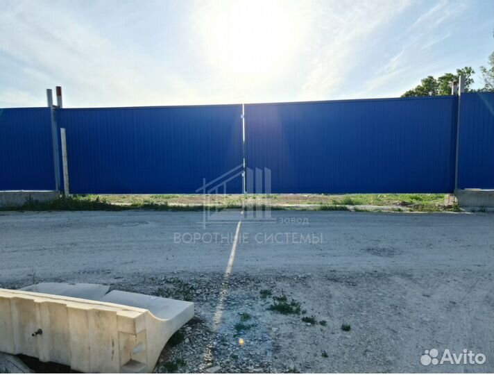 Ворота на длинные проемы, откатные телескопические