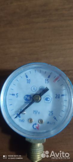 Манометры кислородного баллона