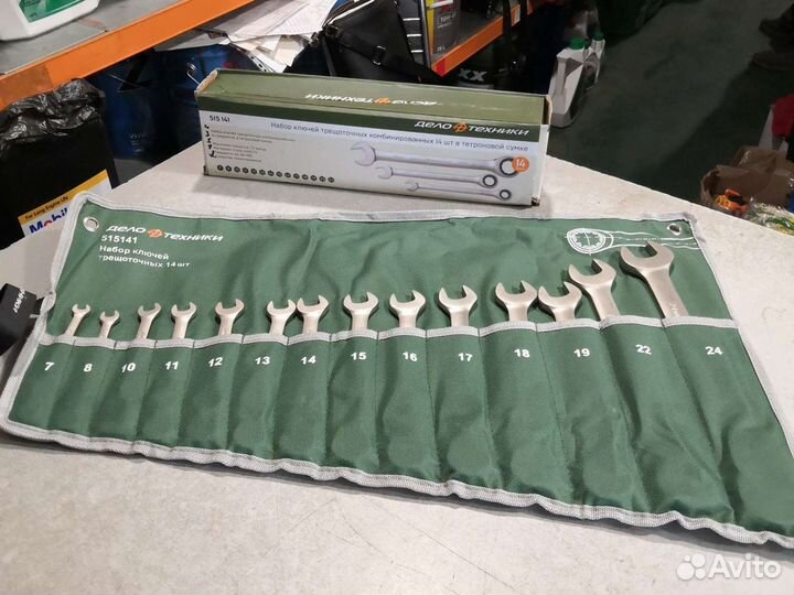 Набор ключей трещоточных комбин. 14шт Дело Техники