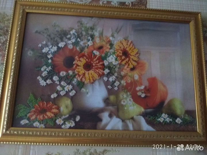 Картина(вышивка бисером)