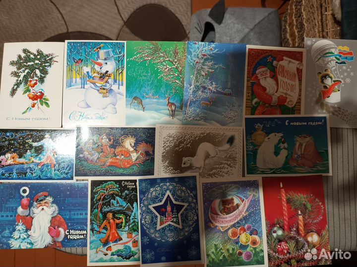 Открытки СССР с новым годом