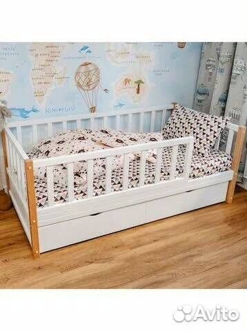 Кровать детская из массива березы