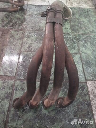 Выпускной коллектор, штаны Kawasaki ZX6/636 02