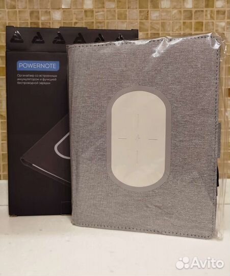 Органайзер с беспроводной зар. 5000 mAh Powernote