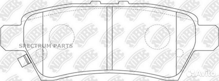 Nibk PN0430 Колодки тормозные дисковые зад