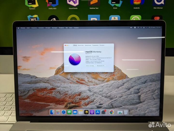 Macbook Pro 15 2017 16/256Gb