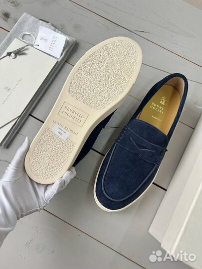 Лоферы Brunello cucinelli тем. син