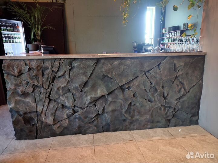 Скала в интерьере/Скульптуры/Декорации/Арт-бетон