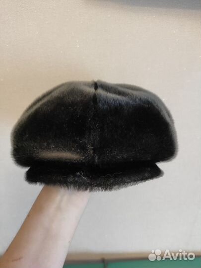 Меховая мужская кепка нерпа