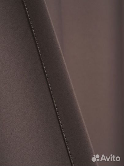 Плотные шторы дымчато-коричневый