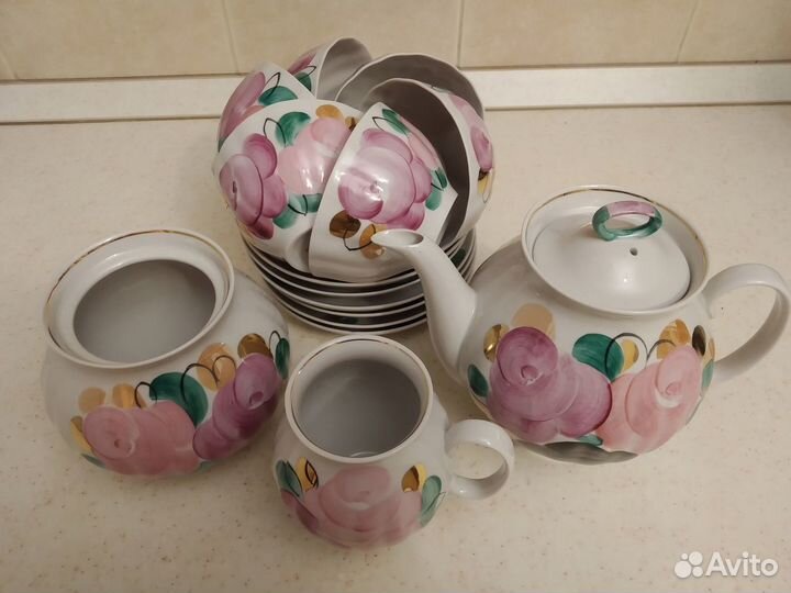 Чайный фарфоровый сервиз, Дулево