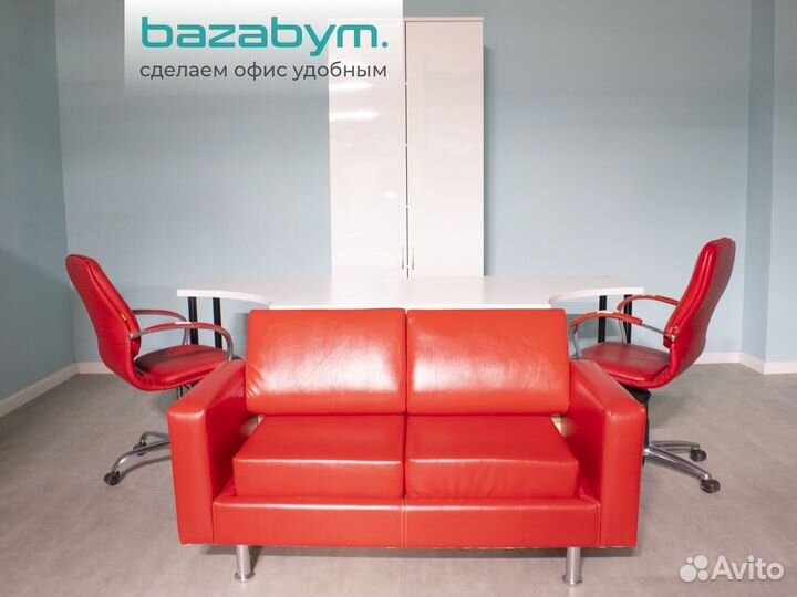 Белый кабинет для офиса (комплект мебели)