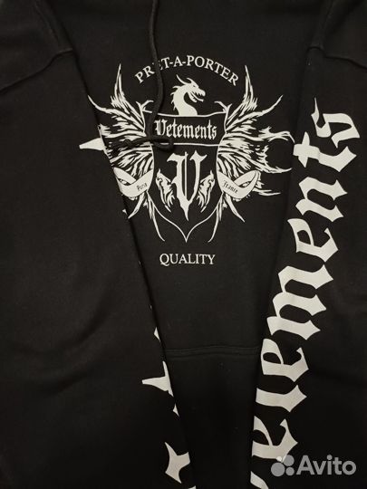 Vetements худи hardcore