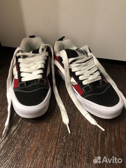 Кеды Vans Knu Skool trainers красно-черные