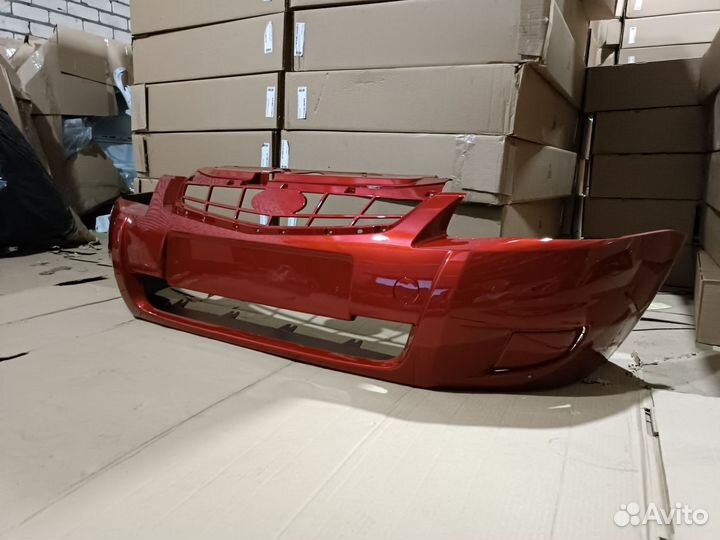 Бампер передний Лада приора цвет золотисто красный