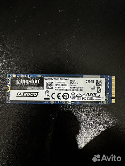 Жесткий диск ssd m2 250gb Kingston A 2000