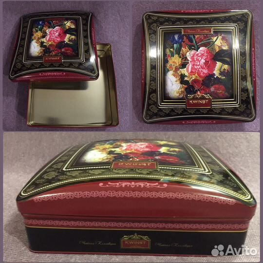 Жестяные коробки для печенья и подарков