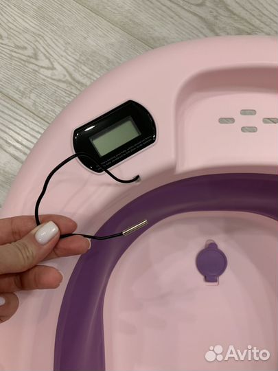 Детская ванночка складная с термометром