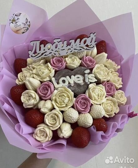 Шоколадные розы,тюльпаны пионы на 8 марта