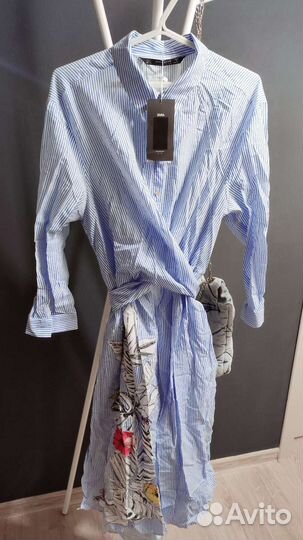 Кимоно/Туника/ Рубашка Хлопок) Zara/Новое/ L