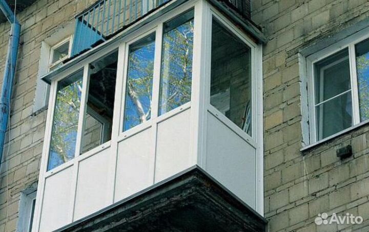 Остекление балконов и лоджий под ключ A4763
