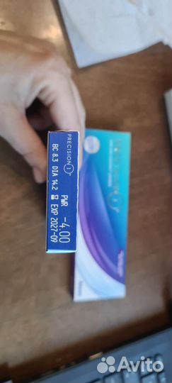 Линзы контактные однодневные Alcon. - 4 радиус 8,3