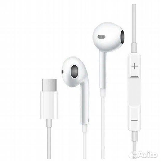 Проводные наушники для iPhone 15/Наушники вкладыши