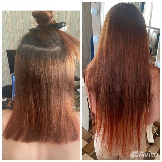 Наращивание биоволос (волосы+работа)