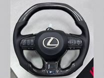 Руль для Lexus (карбон, анатомия, перфорация)