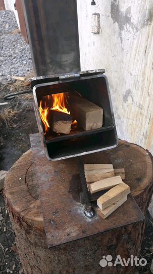 Печь-ракета