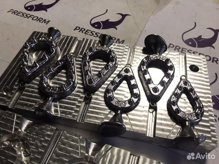 Форма чпу для литья грузил «Гриппа №1»