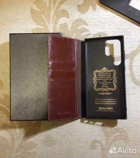 Кожаный чехол для Samsung Galaxy S23 ultra