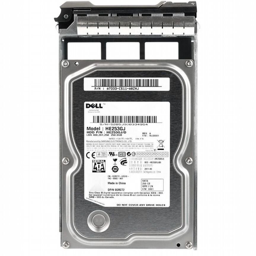[GRCT2] Жесткий Диск Dell 250gb Sata2 3,5" Hdd Grct2
