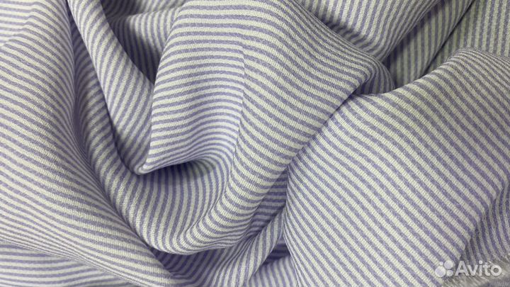 Ткань в полоску вискоза с принтом италиЯ