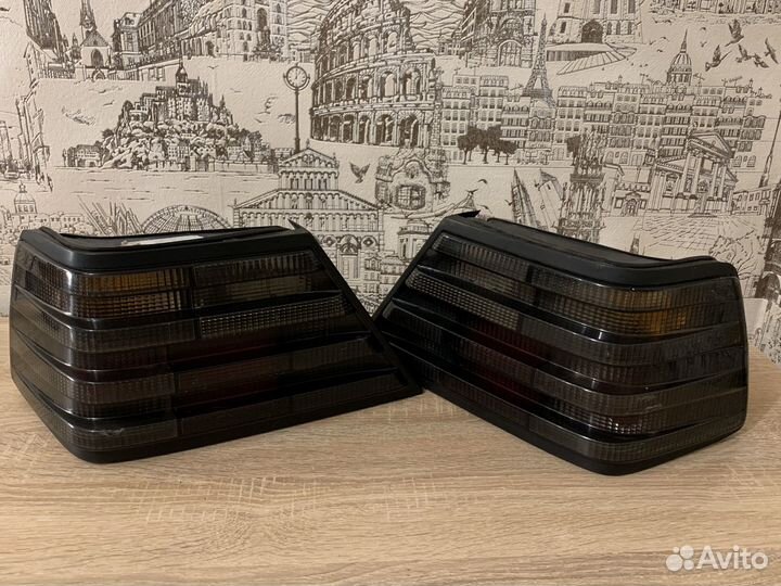 Задние фонари hella black w124