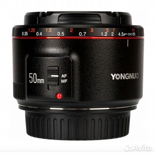 Объектив YongNuo YN 50mm f/1.8 II Canon EF, черный