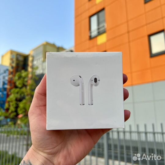 Наушники AirPods 2 «оригинал» + доставка + чехол