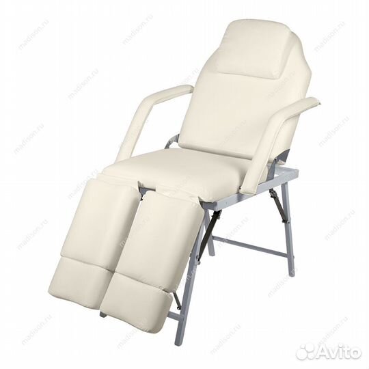 Педикюрное кресло мд-602, складное, цвет бежевый