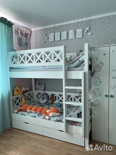 Кровать двухьярусная (Кантри)