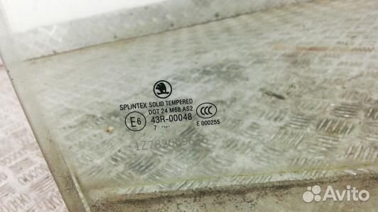 Стекло двери задней правой skoda octavia A5 (71B09