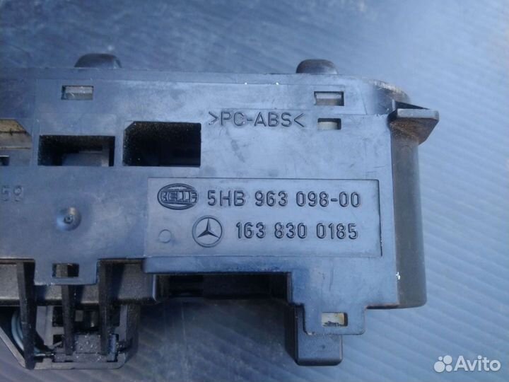 Переключатель печки на Мерседес ML320(W163) 1998 г