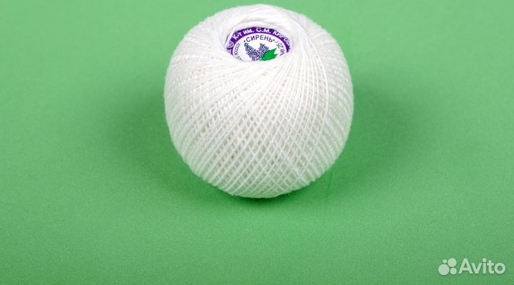 Нитки для вязания Сирень (цвет белый)