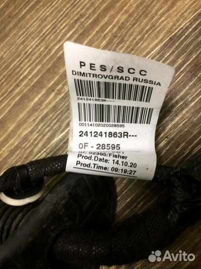 Проводка передней двери Renault Arkana