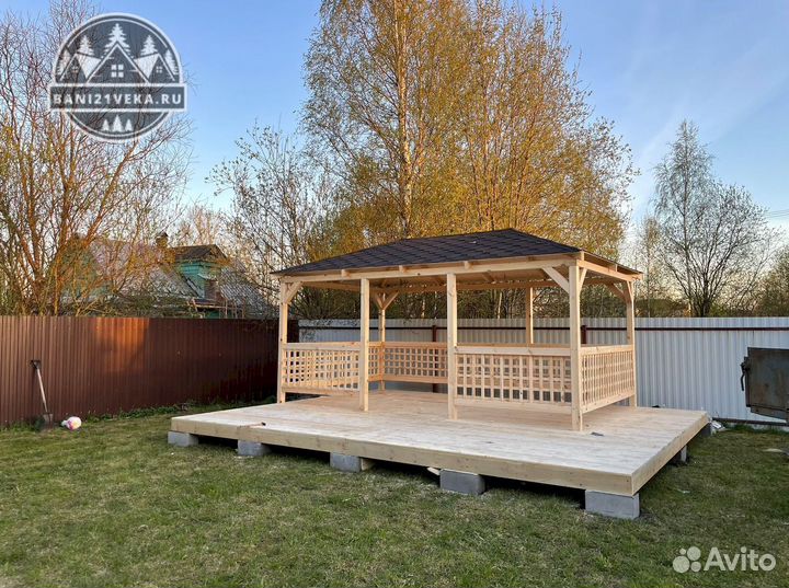 Беседка открытая 3х4