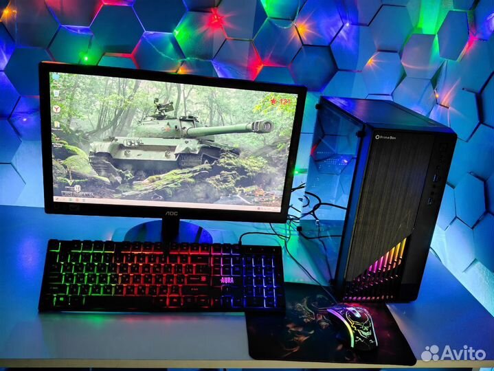 Компьютер+ монитор + клавиатура + мышь