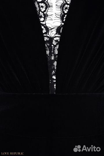 Комбинезон бархатный черный 42-44